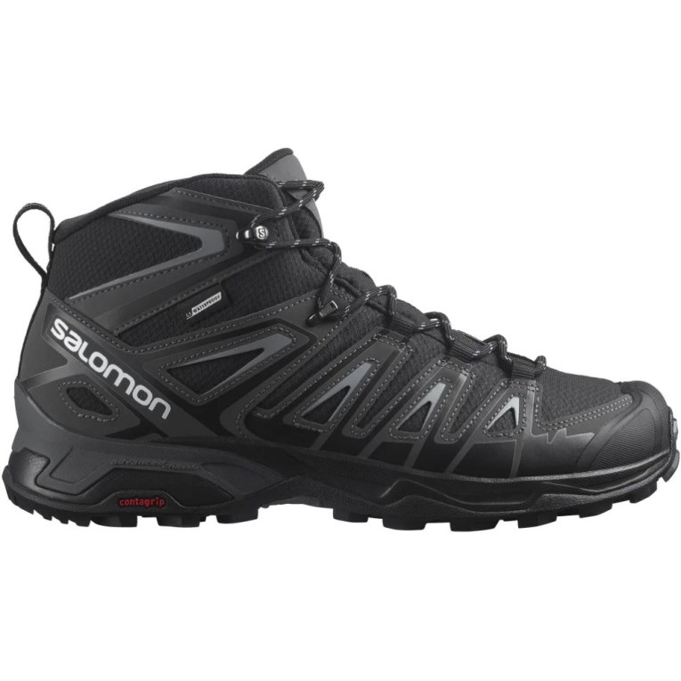 Botas Montaña Salomon X Ultra Pioneer Mid CSWP Hombre Negros | MX PMEK162